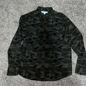 Men’s Army fatigue Button Down